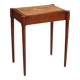 Table basse ancienne en acajou avec marqueterie, Italie, XIXe siècle