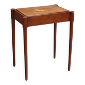 Antique mahogany coffee table with marquetry, Italy, 19th century.
