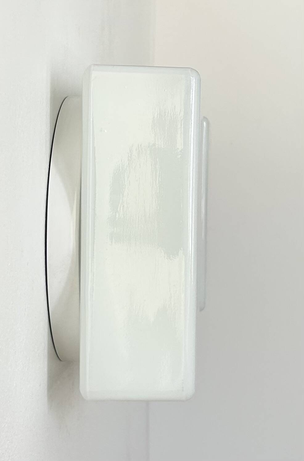 Pair of vintage Lita opaline wall lights, France 1970s