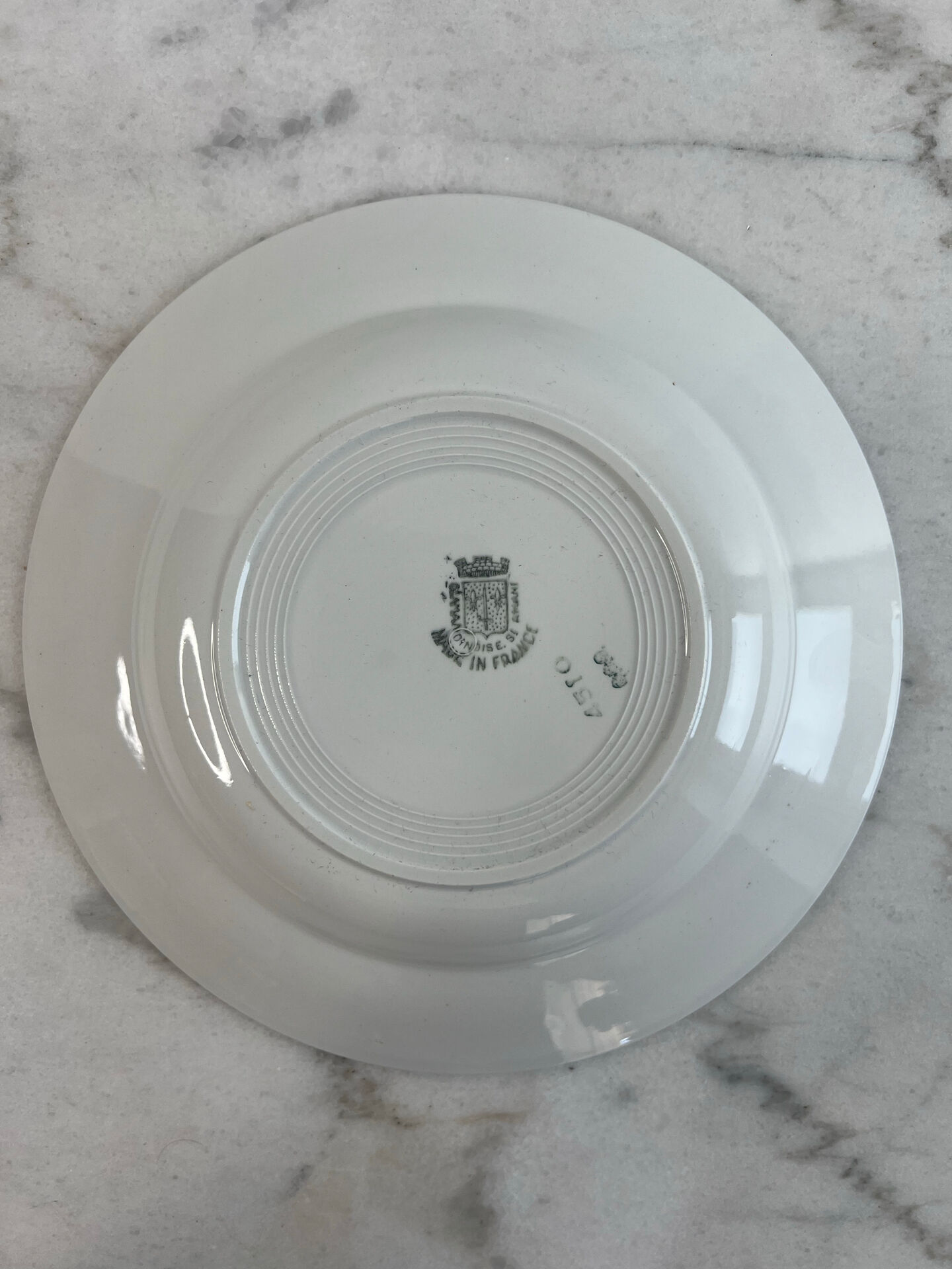 Lot de 2 assiettes creuses Saint Amand verte