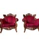 Set de 2 fauteuils baroques vintage / fauteuils / sièges