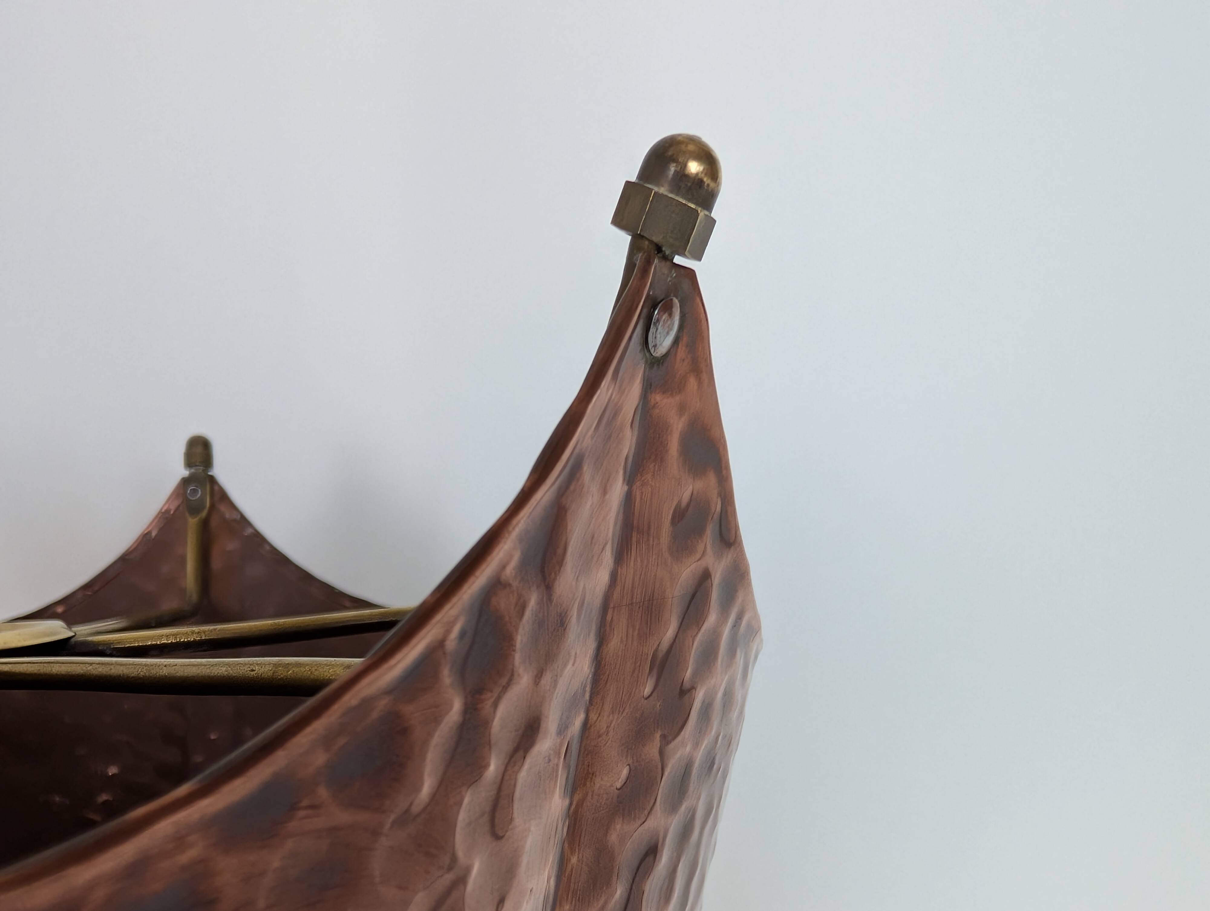 Copper and brass umbrella stands