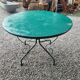 Wrought iron garden table