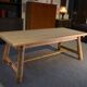 Georges Robert 1960's Brutalist Raw Pine Farm Table