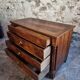 Antique French walnut commode, early 19th century (1800–1830), 4 drawers.