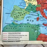 school map Librairie Armand Colin Reinhart and Wagret La France from 1939 to 1945 / 2nd GM 1970