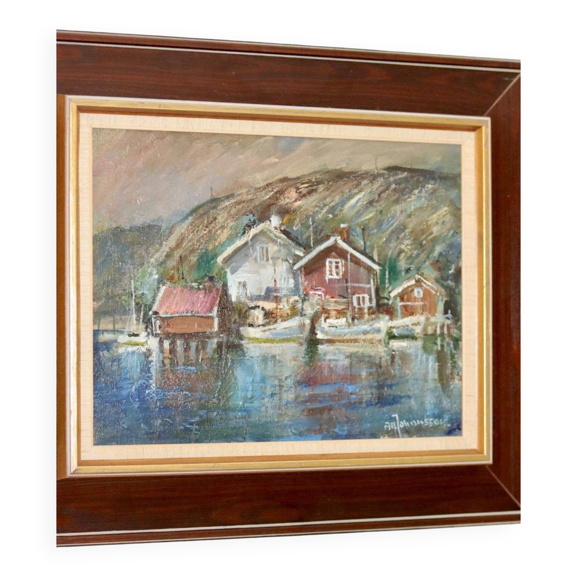 "Boats, Bohuslän" by Alf Johansson