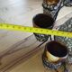 Vintage liqueur service signed Vallauris