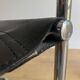 Black leather cantilever armchair Bauhaus design