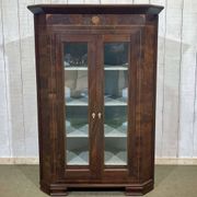Early 20th century walnut corner cabinet