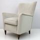 Pair of Gio Ponti Style Mid-Century Modern Italian Velvet Armchairs for Isa