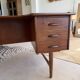 1 Lovig desk in teak, oak base circa 1960