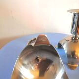 Pair of bouillet Bourdelle design candle holders, Lyon, 70s