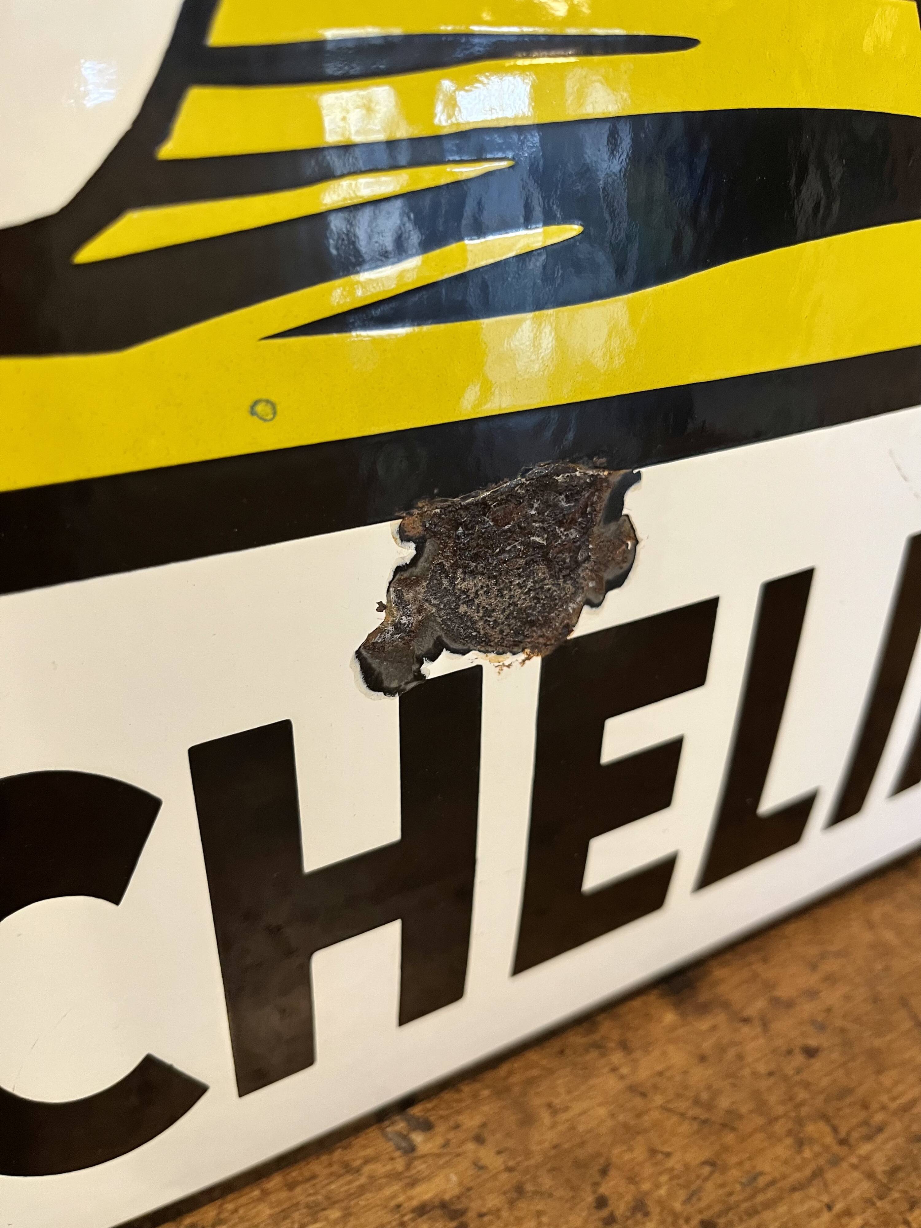 Former Michelin enamel plate