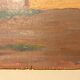 Old painting, landscape Monts du Lyonnais, signed, mid-twentieth century