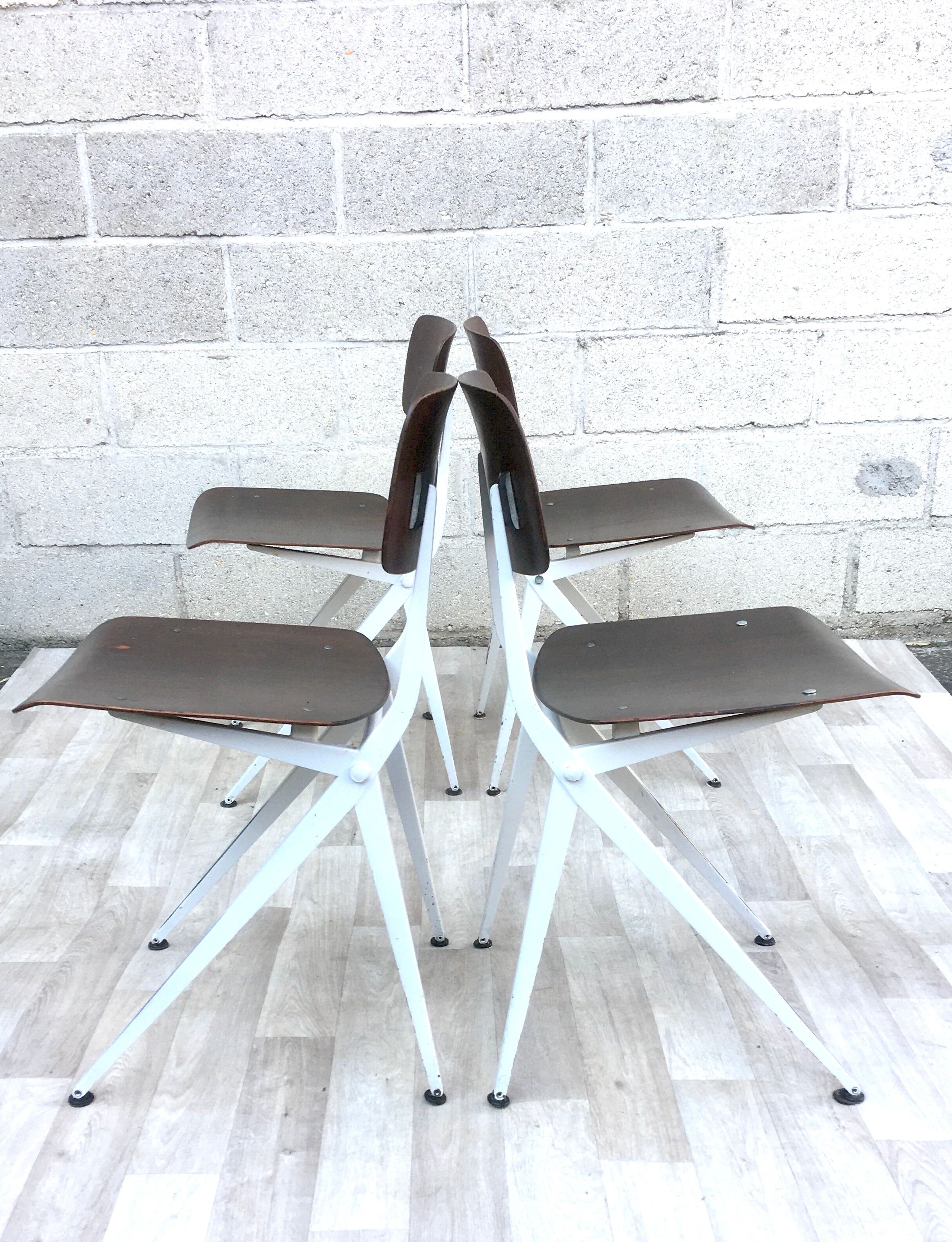 ♻️Set of 4 chairs Vintage and design Marko Kooistra