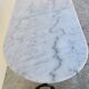 Cast iron bistro table and old oval marble top