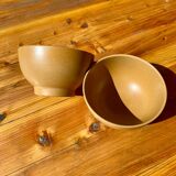 2 vintage stoneware bowls