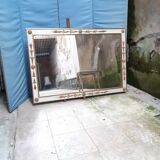 Miroir empire doré et blanc 130X89