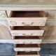 Low buffet in renovated solid cherry wood – Revisited Louis XV style – 250 cm