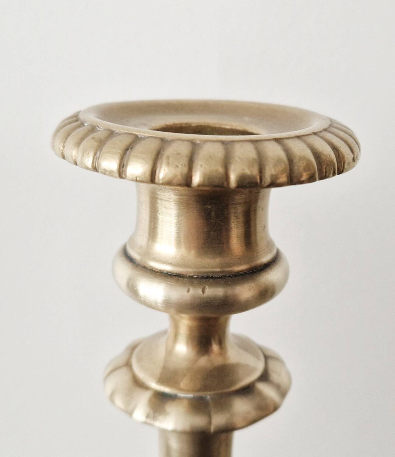 Louis XVI style gilt bronze candle holder