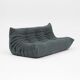 Canapé trois places Togo en bouclé vert par Michel Ducaroy pour Ligne Roset