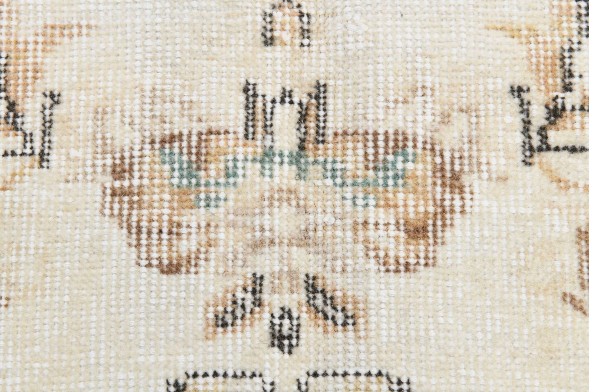 6x10 Cream & Beige Oriental Turkish Area Rug, 193x298Cm