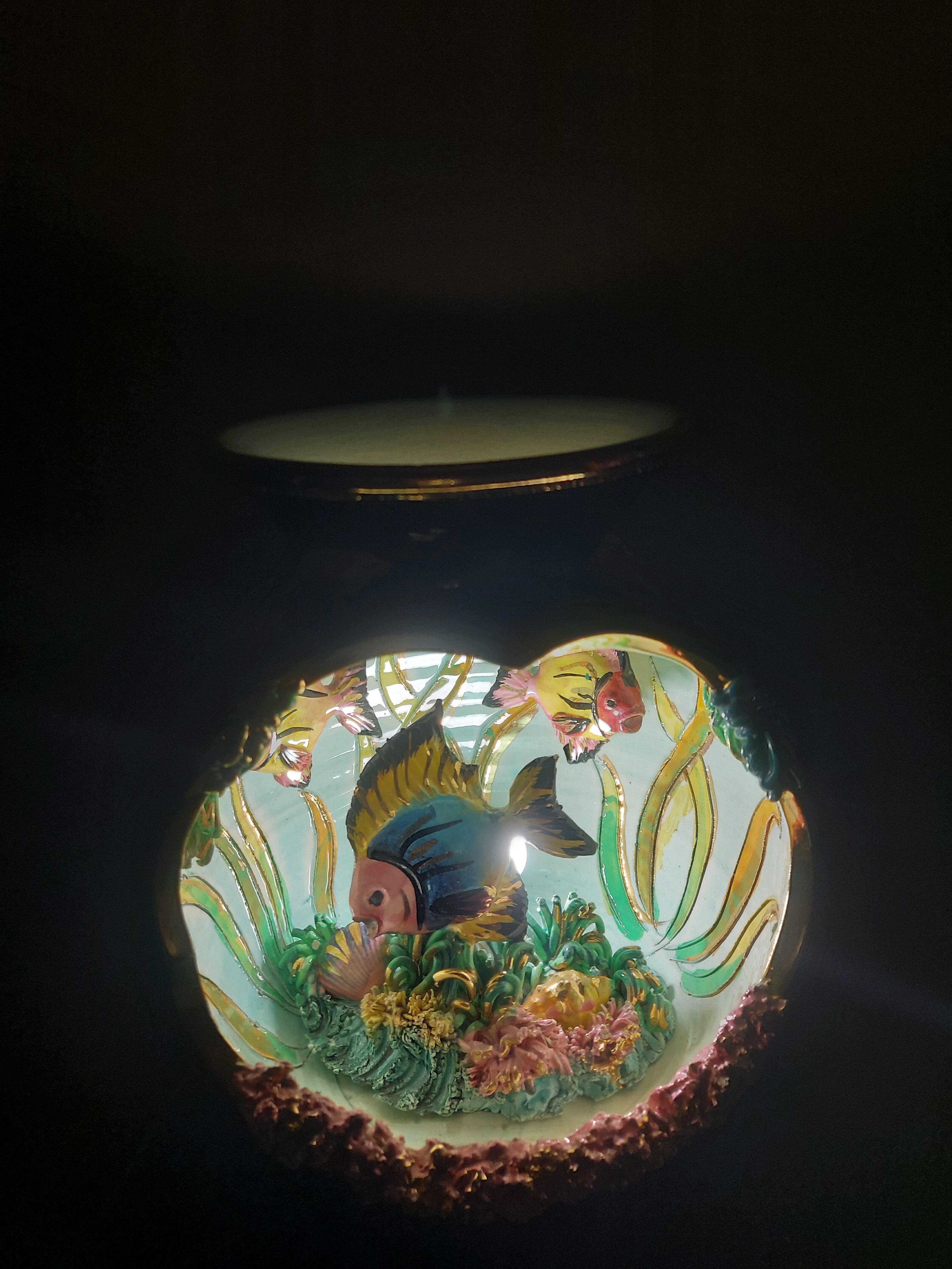 Ceramic lamp years 60 vallauris