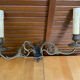 Paire applique piano double ancienne e. muller bronze doré fin xixeme