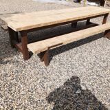 Fir farmhouse table with bench 3m42
