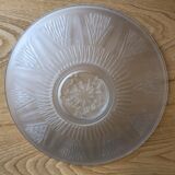 Ancienne coupe verre moule satiné art deco