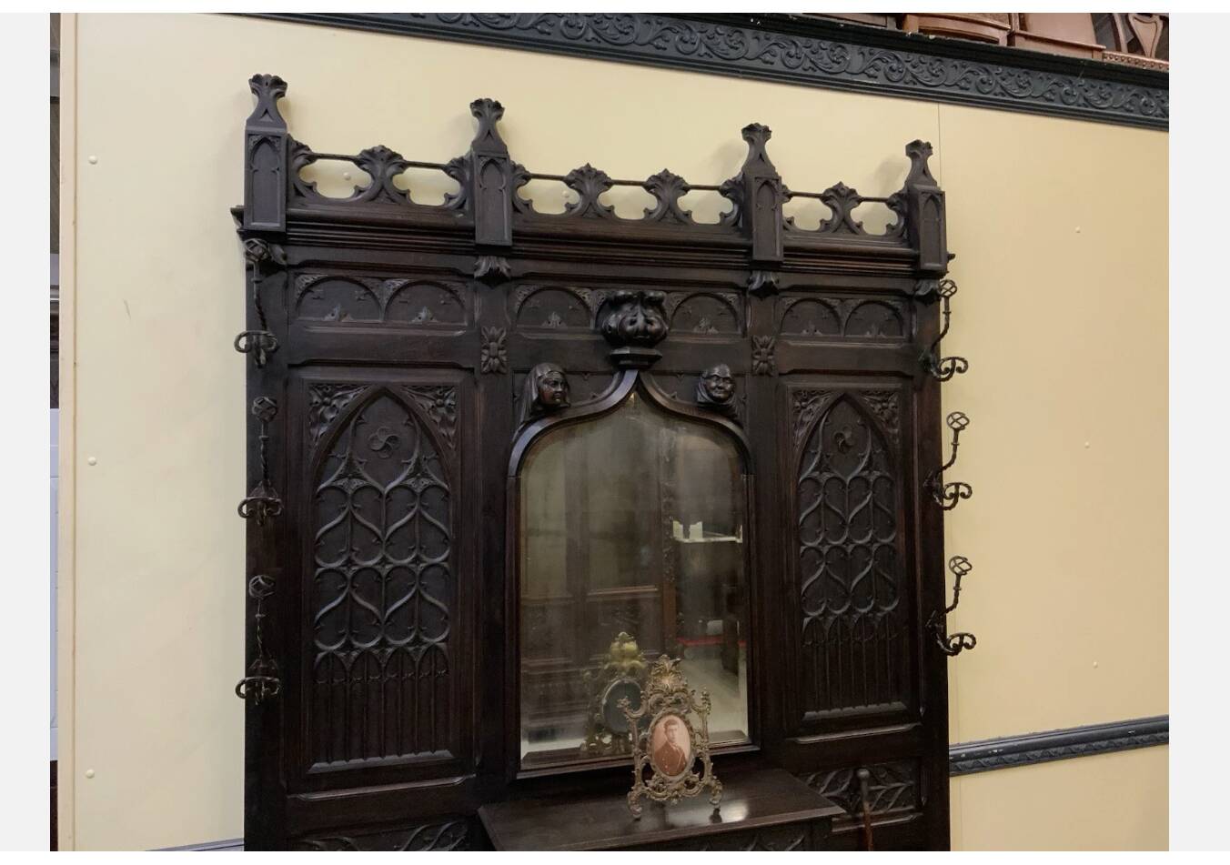 Antique Imposing Neo-Gothic Lavish Wardrobe