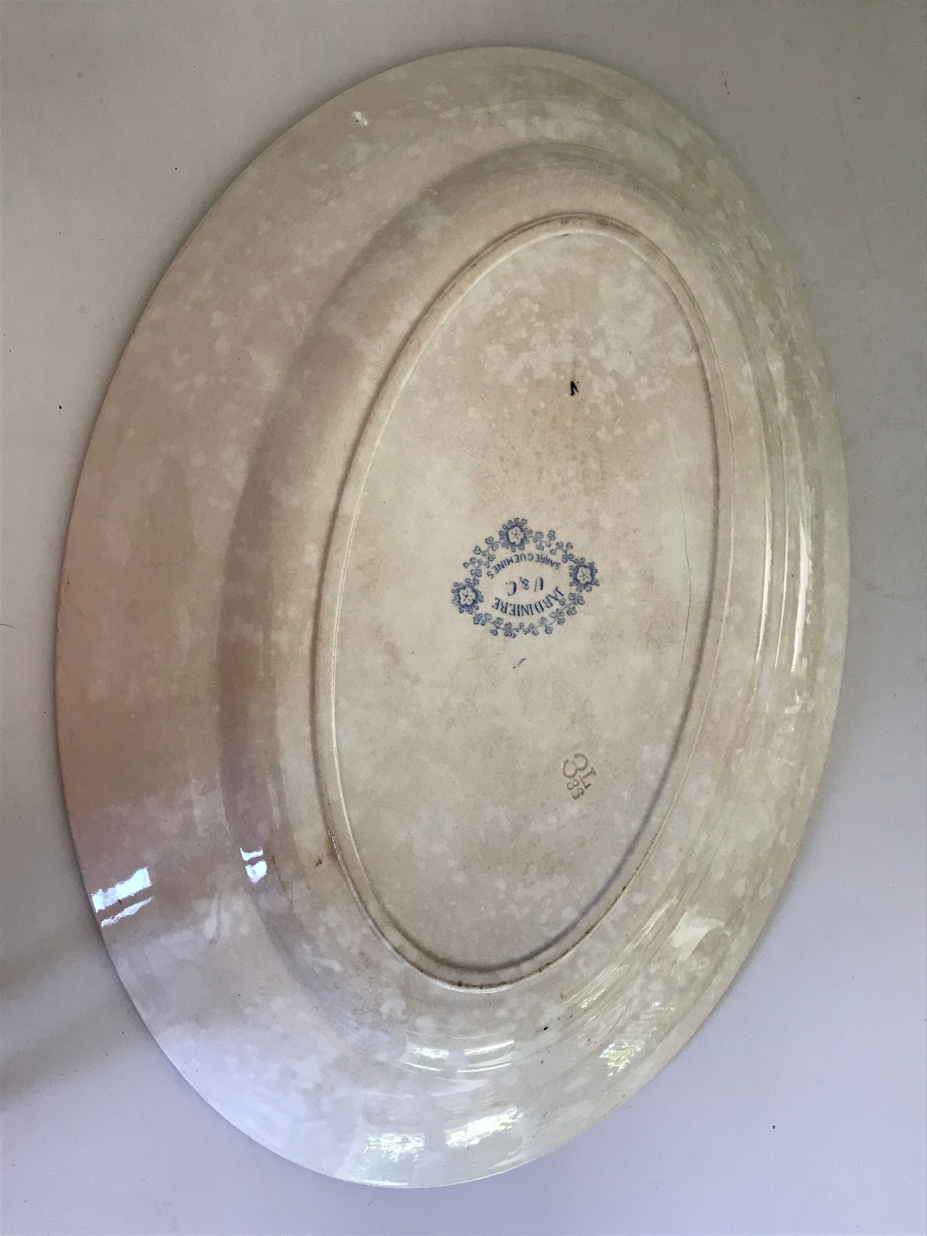 Old dish U-C Sarreguemines