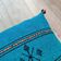 Handmade blue Berber cotton cushion