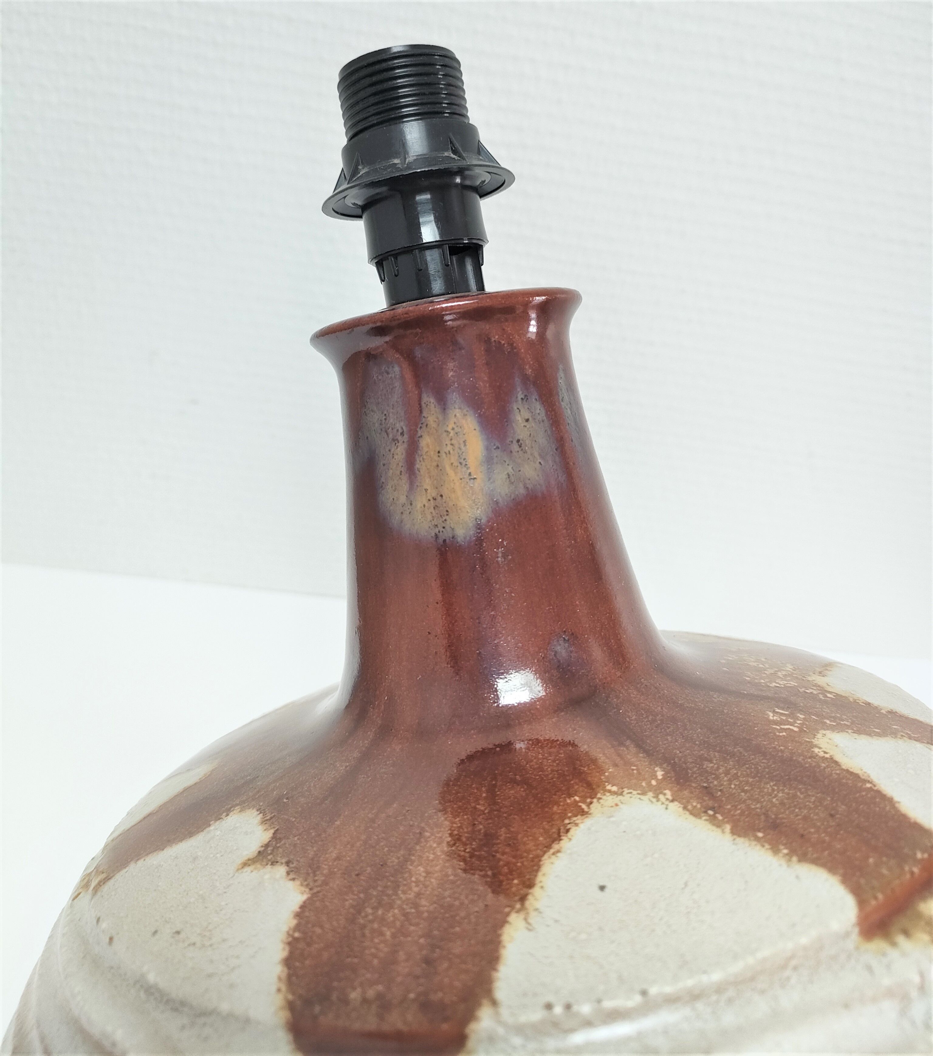 Italian ceramic lamp foot 70s