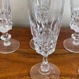6 Arques crystal champagne glasses