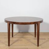 Mid-Century Round Rosewood Dining Table by Severin Hansen for Haslev Furnit