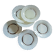 12 vintage Duralex dessert plates