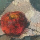 HSP painting "Japanese still life" Expressionist signed JM Richard 1957