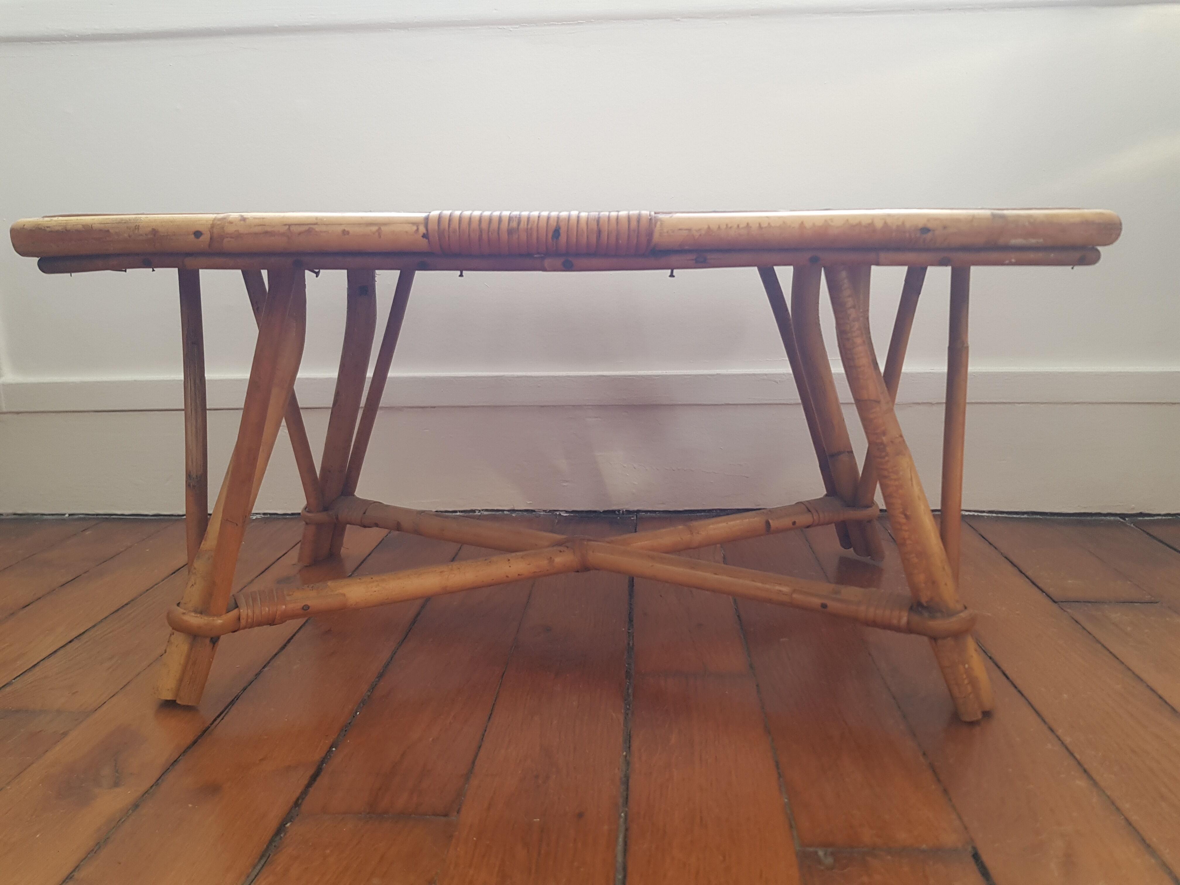 Rattan coffee table
