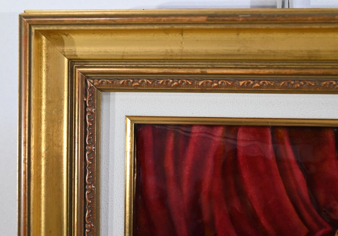 Painting Enamelled after C.Jalabert, signed R.Bonhomme – 1950