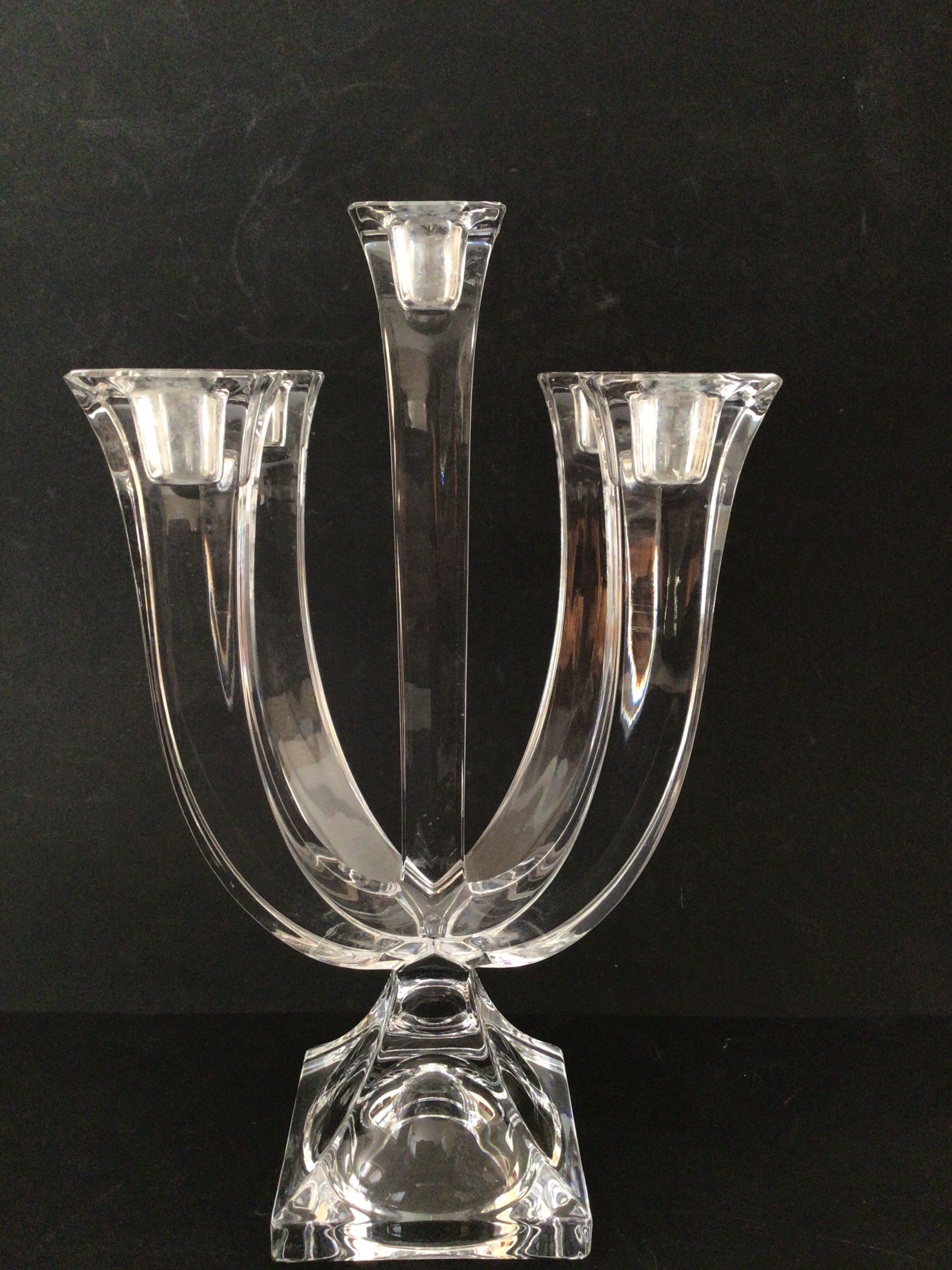 Candle holder crystal Nachtmann Art deco