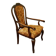 Antique Queen Anne Revival Carver Armchair with Floral Tapestry Upholstery