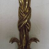 Pair French Antique Empire Double Eagle Head & Tazzle Appliques Detail 4573