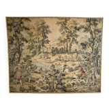 Antique tapestry Jules Pansu hunting scene 18th century