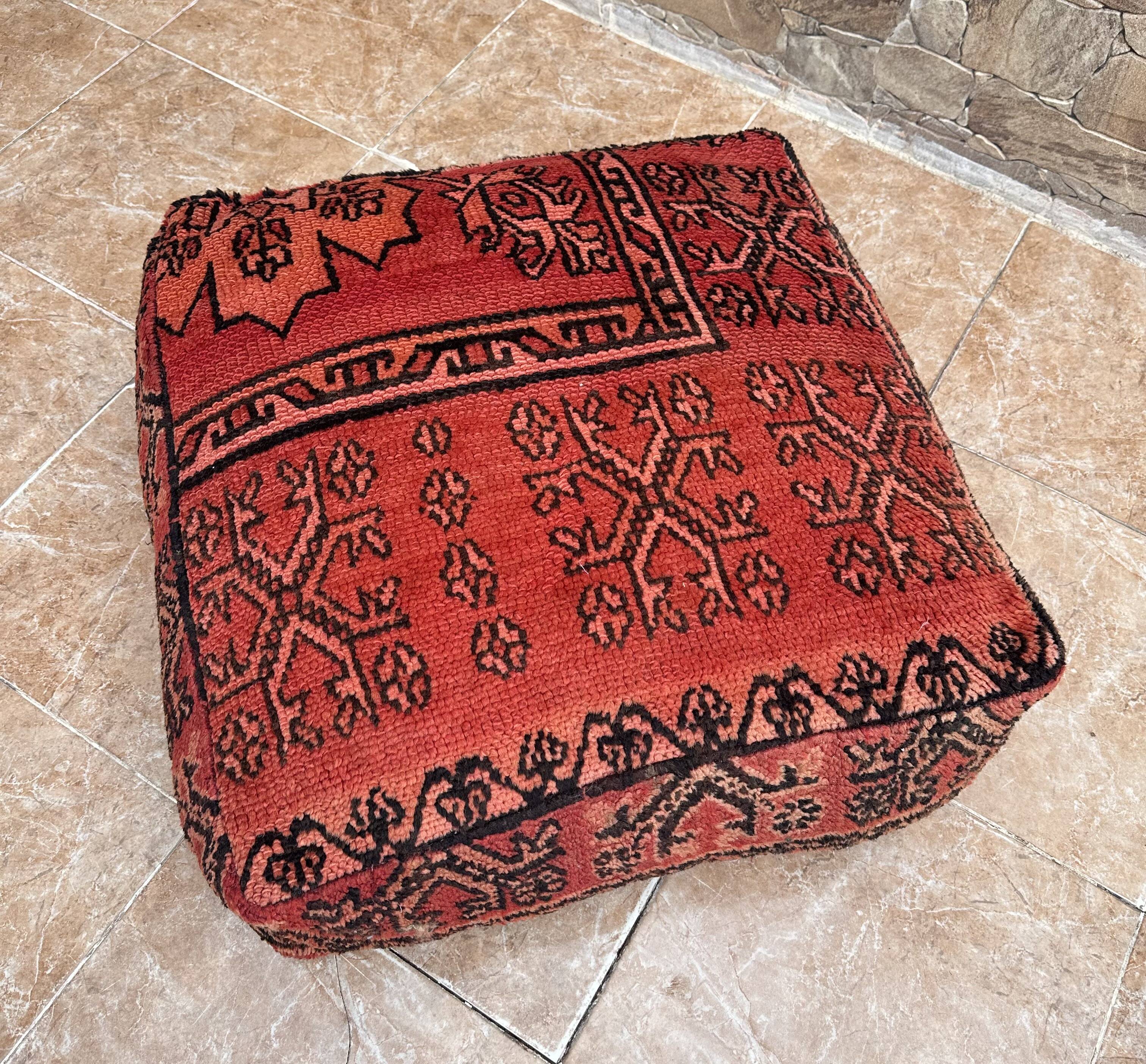 Pouf, coussin de sol Kilim berbère fait main
