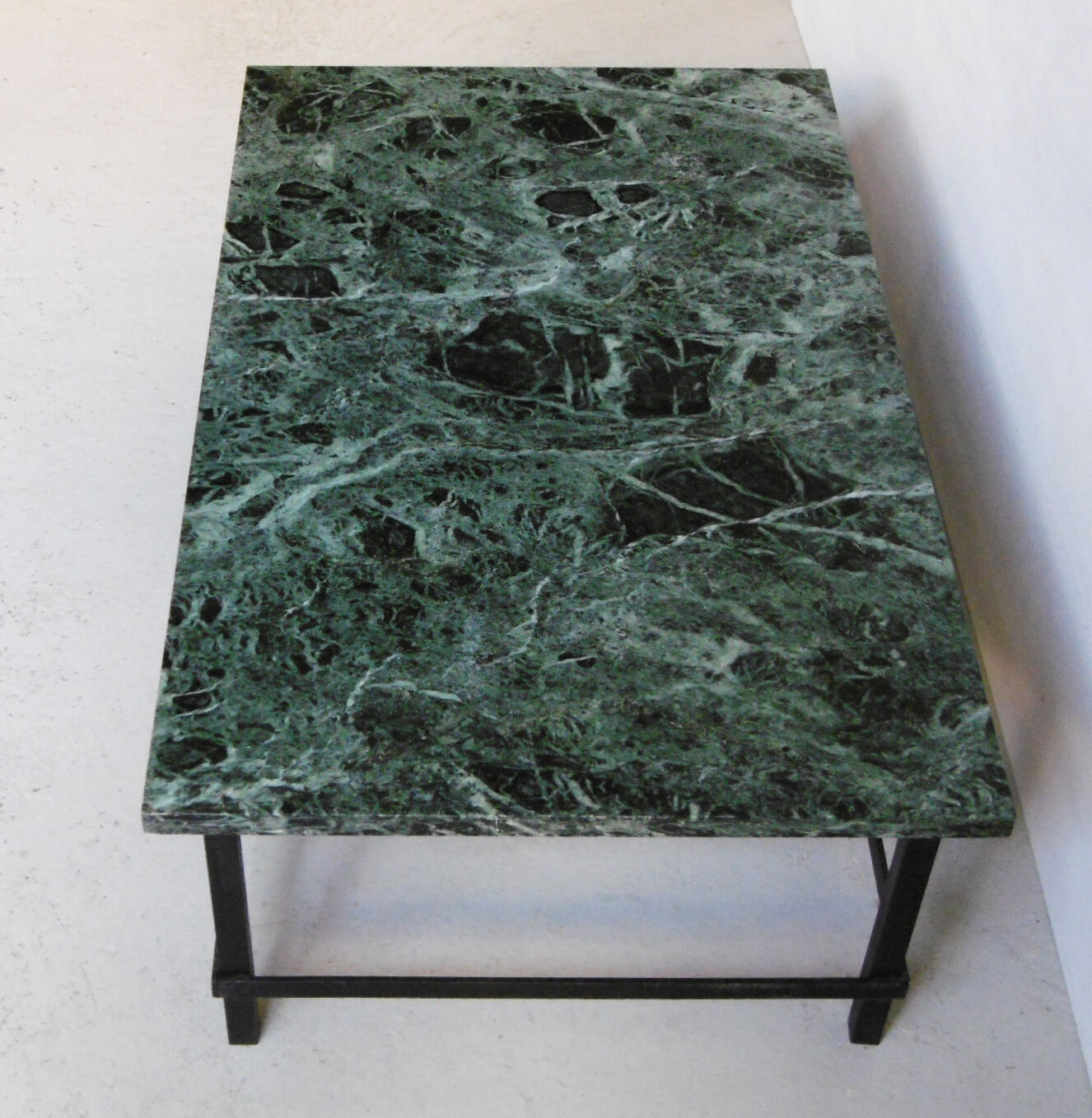 Marble and iron coffee table, 1950s