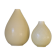 Set of two Nils Thorsson Yellow Faience Marselis Vase Aluminia Royal Copenhagen