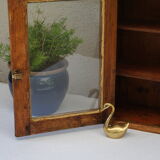 Country wall display in old walnut wood