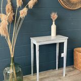 Side table in gray patinated oak